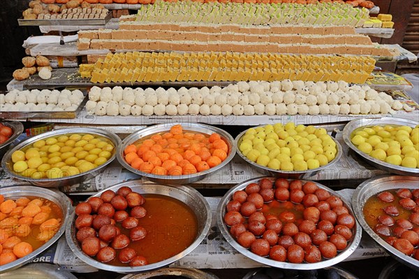 Shop with sweets during the Diwali
