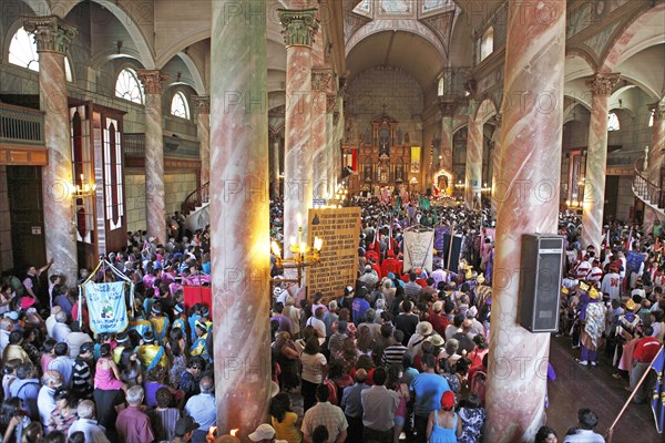 Pilgrims' mass in the Basilica of Andacollo