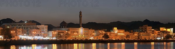 Corniche of Muttrah at dusk