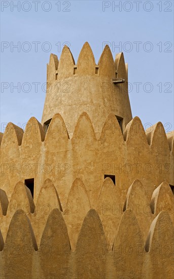 A tower of the Al Ain Palace Museum or Sheikh Zayed Palace Museum