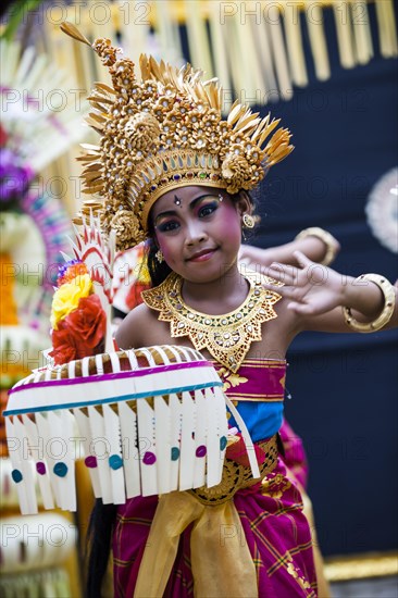 Girl during a Barong dance