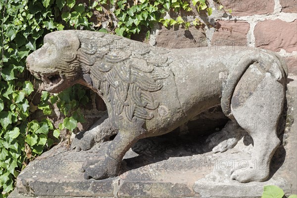 Guardian lion at St. Peter's Cathedral