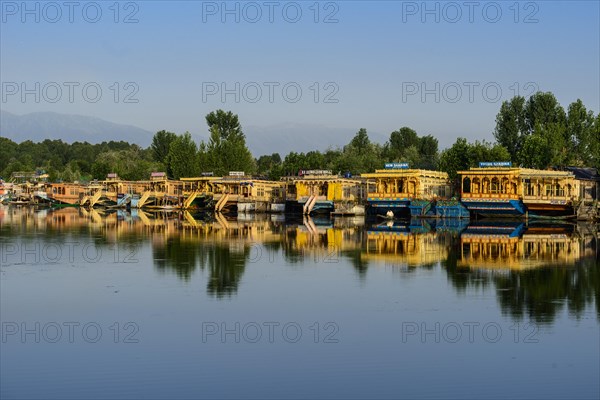 Houseboats on Dal Lake