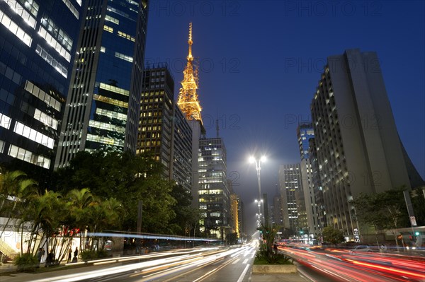 Avenida Paulista at night