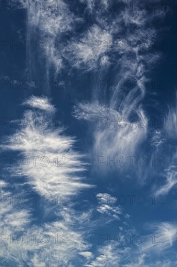 Blue sky with cirrus clouds