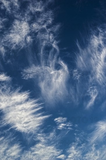 Blue sky with cirrus clouds