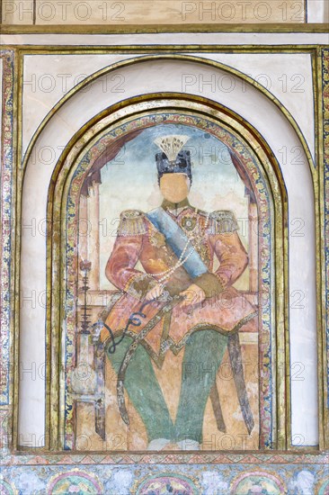 Historic fresco from painter Kamal-ol-Molk