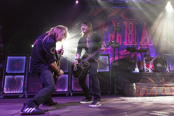 Swiss rock band Gotthard performing live at the Stadthalle concert hall
