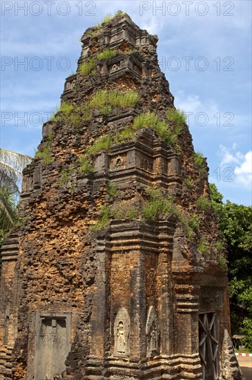 Tower made of clay bricks