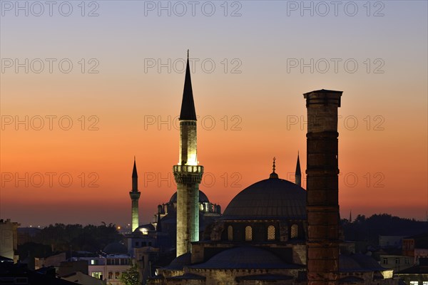 Atik Ali Pasha Mosque and the Column of Constantine or Burnt Column