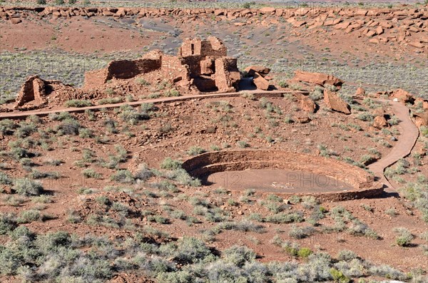Wupatki Pueblo with a large meeting space