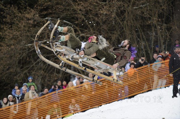 Gaissach horn sledging race