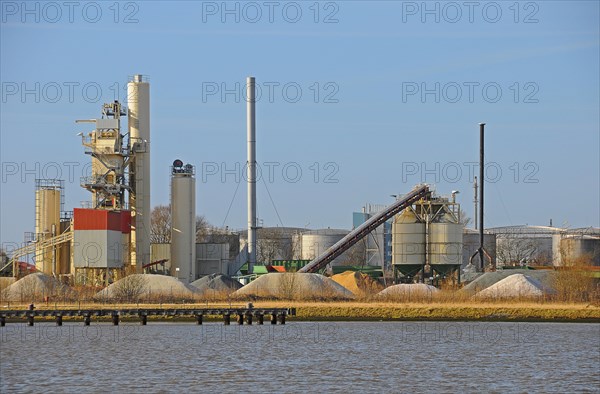 Industrial site on the Kiel Canal