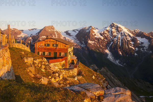 The Edelweisshuette refuge on Mt Edelweissspitze