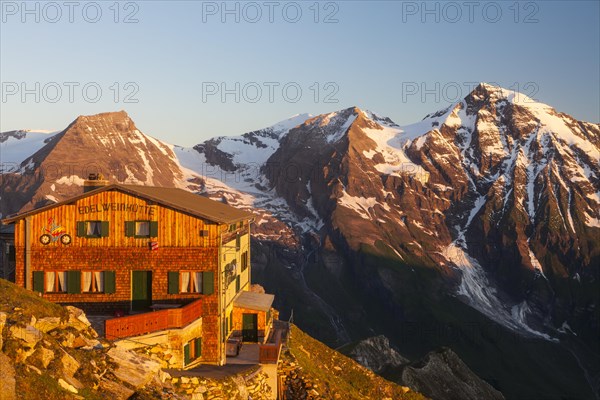 The Edelweisshuette refuge on Mt Edelweissspitze