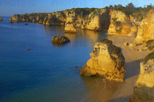 Cliffs at the Praia da Dona Ana beach