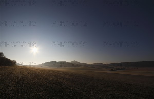 Backlit landscape