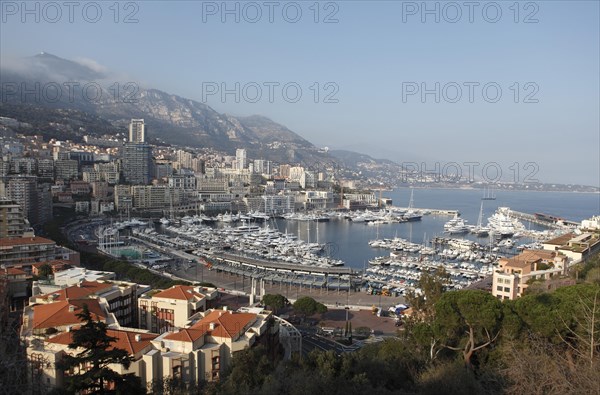 View from above over the harbour