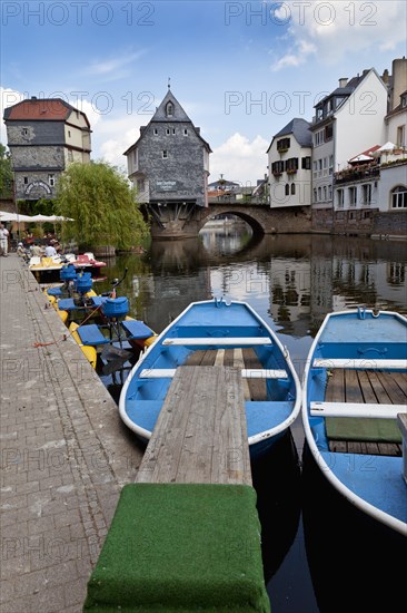 Alte Nahebruecke bridge and the Brueckenhaeuser houses