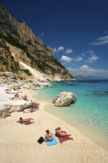 Tourists on the beach