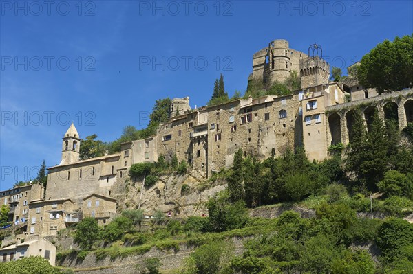 View towards the village of Montbrun-les-Bains