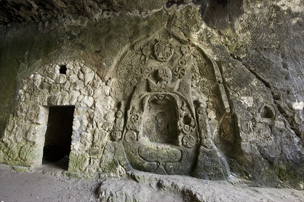 Altar in a cave