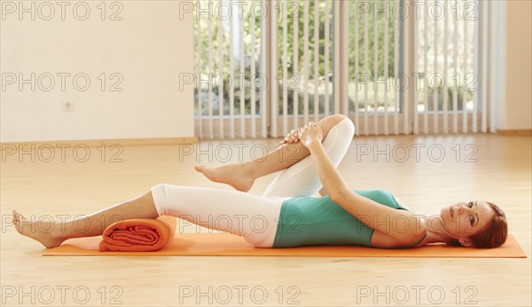 Woman doing pelvic floor exercises