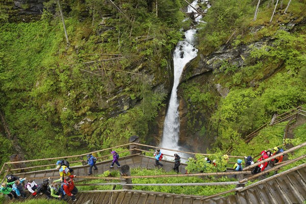 Waterfall in Raggaschlucht gorge