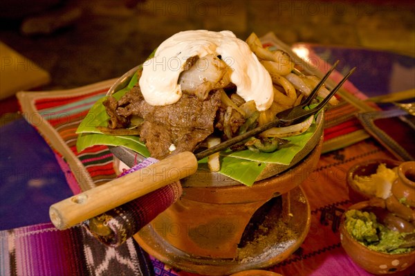 Traditional parillada in the restaurant 'El fogon de Jovel'
