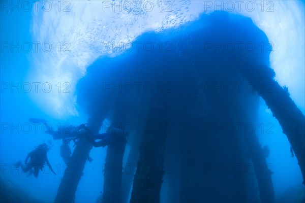 Old abandoned pier for tankers and supply boats