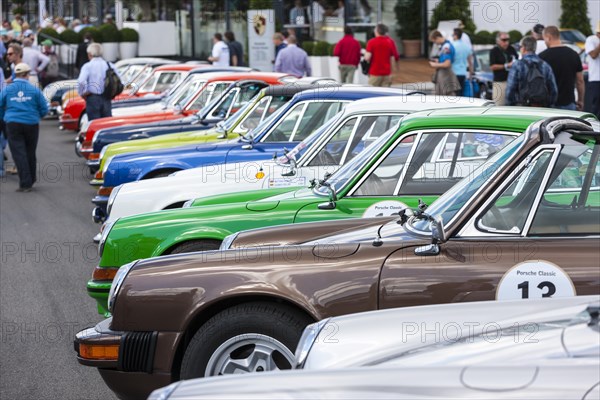 Historical Porsche 911 vehicles at the Oldtimer Grand Prix 2013 on the Nuerburgring