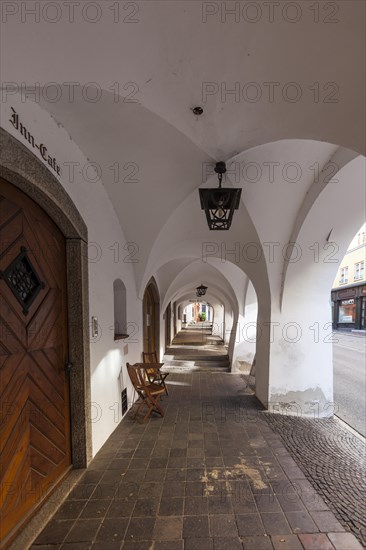 Arcades in the historic centre