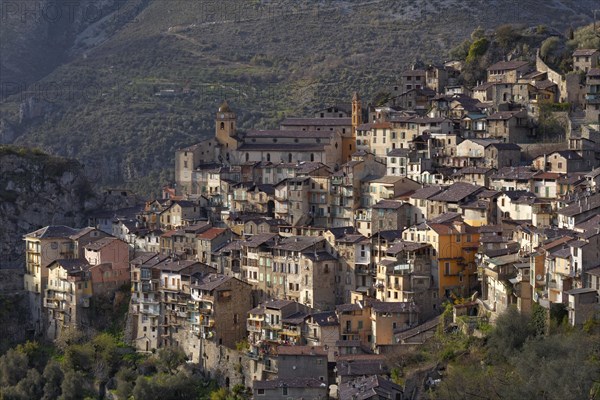 Mountain village of Saorge high above the Roya Valley