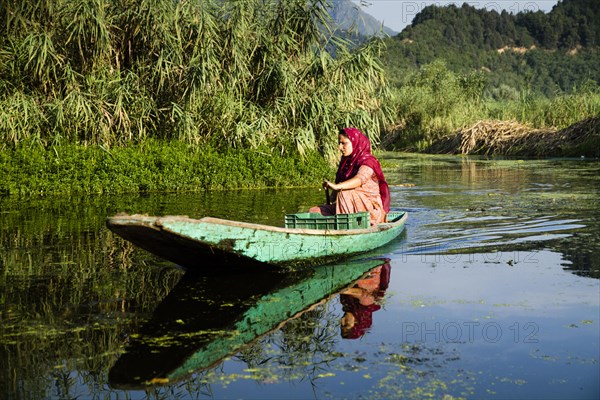 Woman on a shikara
