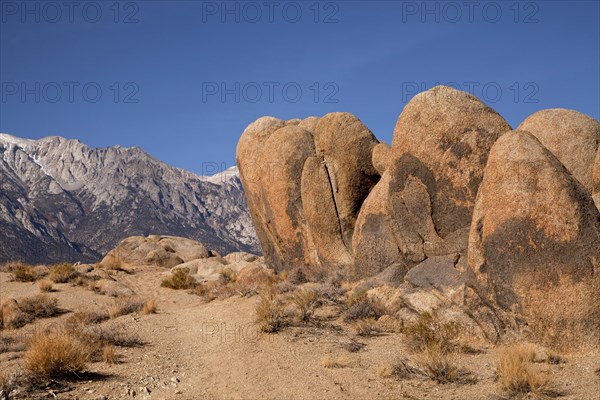Typical rock formations of the Alabama Hills