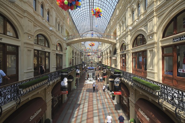 Covered passage in the GUM department store on Red Square
