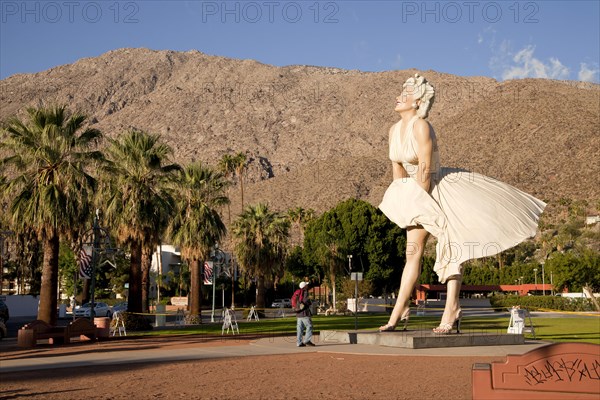 Nearly eight-metre tall Marilyn Monroe sculpture 'Forever Marilyn' by the American artist Seward Johnson