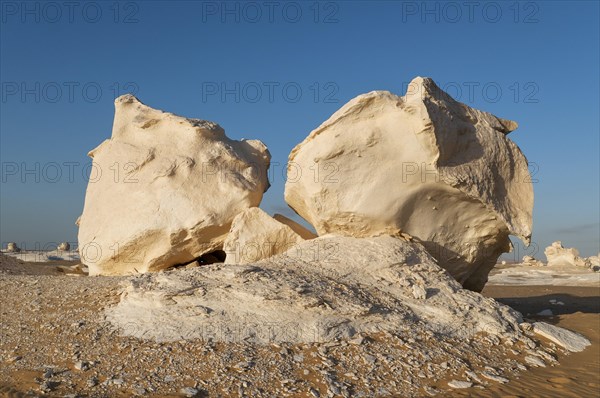 Chalk rock formation