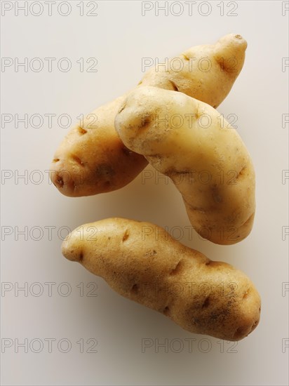 Fresh organic Anya potatoes