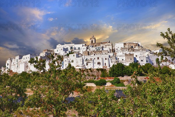 The medieval fortified hill town of Ostuni
