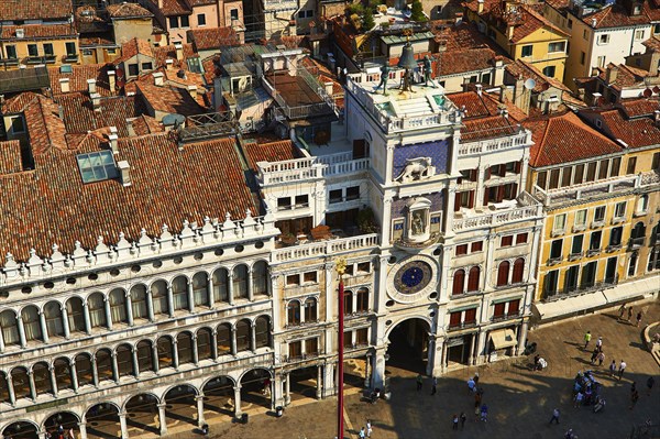 The early Renaissance clock tower of Torre dell' Orologio