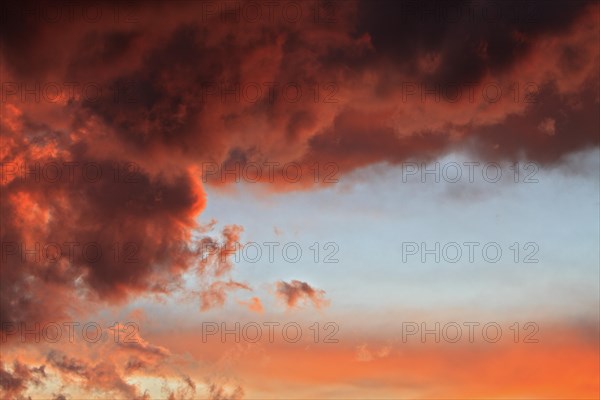 Red clouds