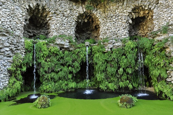 Gargoyles at the grotto of the water source