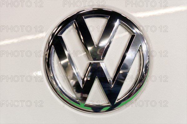 VW Volkswagen logo on a car