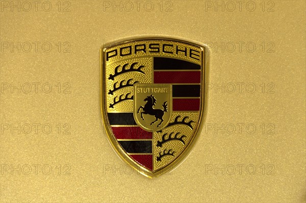 Porsche logo on a car