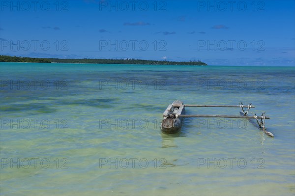 Outrigger in the turquoise waters