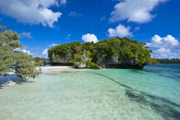 White sand beach and turquoise water