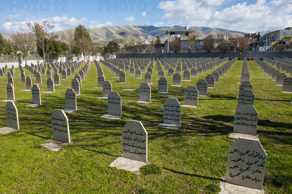 Graves on Halabja cemetery
