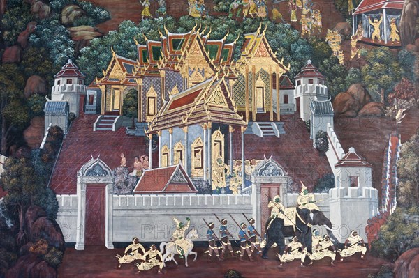 Ramakian wall painting
