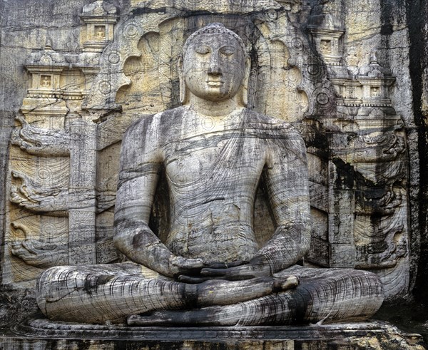 Seated Buddha in meditation